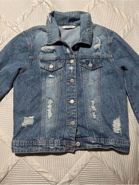 Distressed Blue Denim Jacket